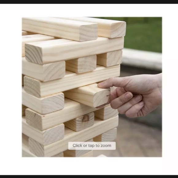 Nontraditional Giant Wooden Blocks Tower Stacking Game by Hey! Play! - Picture 4 of 10